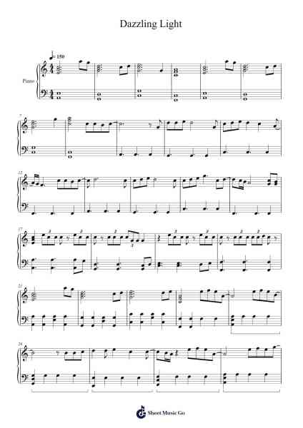 Dazzling Light Sheet Music by undefined-Arr.Hornwald