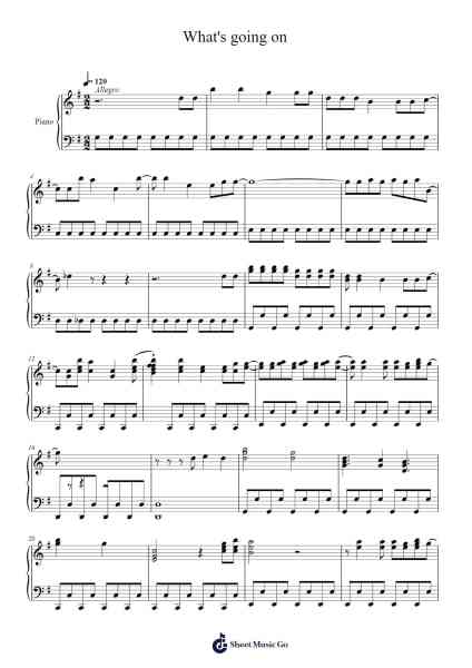 What's going on Sheet Music by undefined-Arr.Betbur