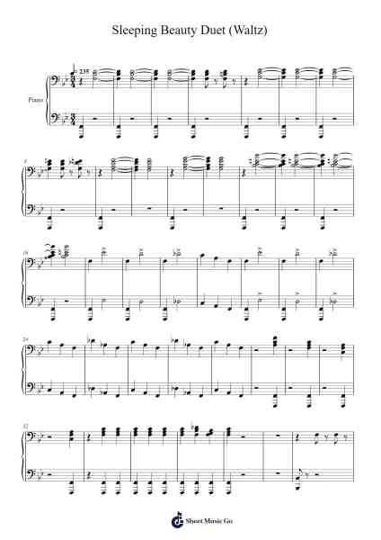 The Sleeping Beauty, Op. 66: Waltz Sheet Music by Pyotr Ilyich Tchaikovsky-Arr.Carrnie