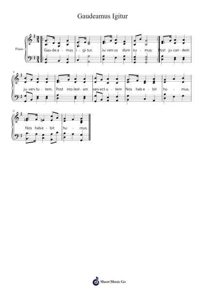 Gaudeamus Igitur Sheet Music by undefined-Arr.Joeswift Mcyves