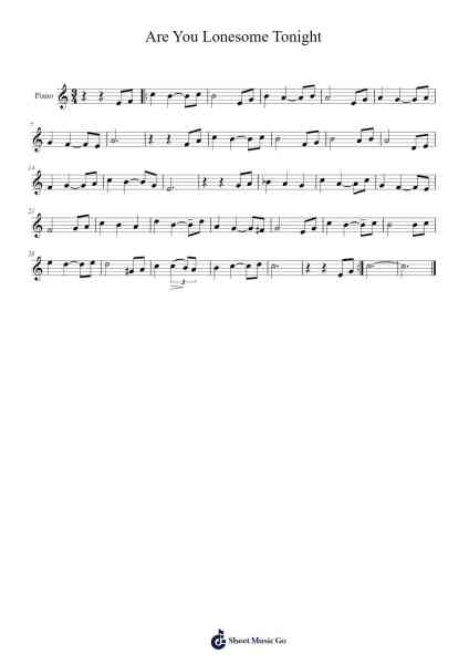 Are You Lonesome Tonight Sheet Music by Hearstjean-Arr.Humbart Browningboyd