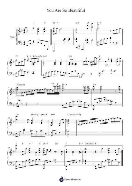 You Are So Beautiful Sheet Music by Billy Preston-Arr.Fowcoln