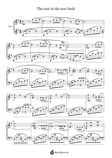 The rose in the rose bush Sheet Music by undefined-Arr.Warlith Gaildes