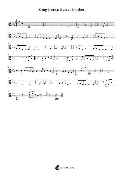 Song from a Secret Garden Sheet Music by Secret Garden-Arr.Cumwyatt