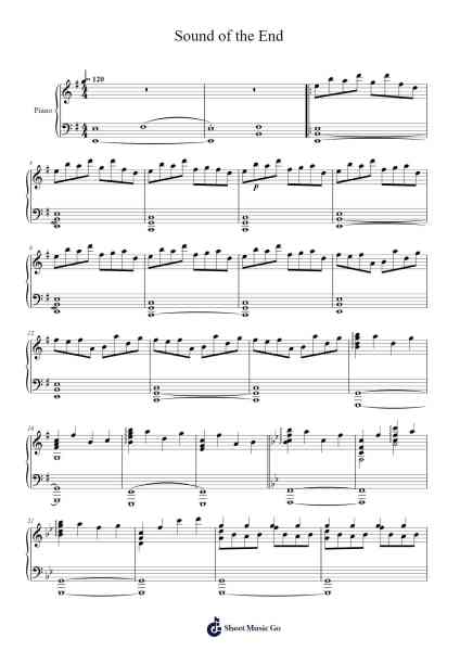 Sound of the End Sheet Music by Brendan Van Maanen-Arr.Webbhan