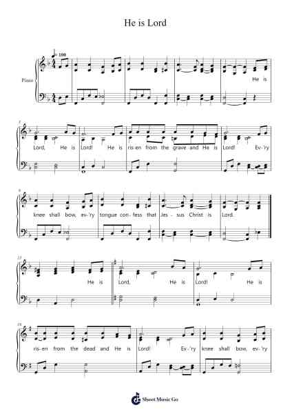 He is Lord Sheet Music by Traditional-Arr.Hartecam Thodoreboyle