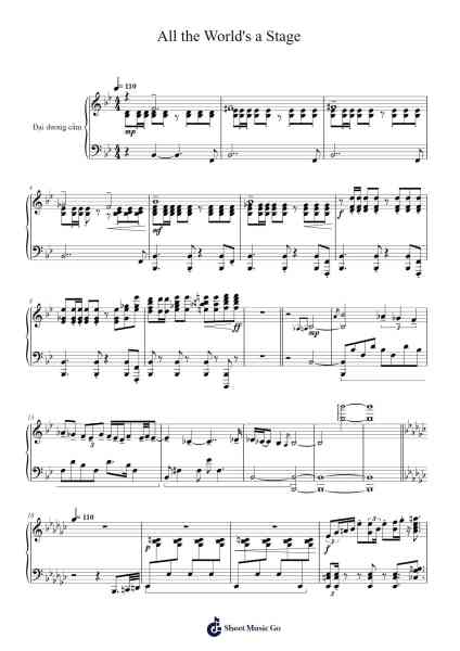 All the World's a Stage Sheet Music by HOYO-MiX-Arr.Tifstal Noelvogt