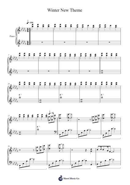 Story of Seasons FoMT: Winter New Theme Sheet Music by undefined-Arr.Zoethodore Strakerr