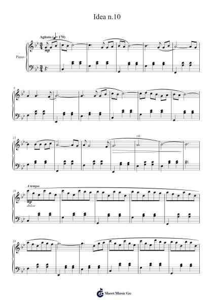 Idea n.10 Sheet Music by Gibran Alcocer-Arr.Oisenwoolf