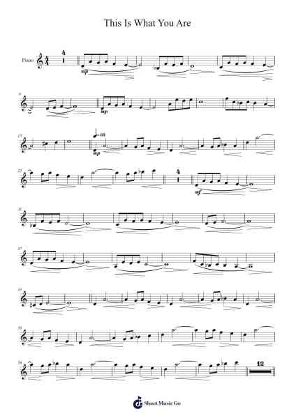 This Is What You Are Sheet Music by Keith Power-Arr.Hosy