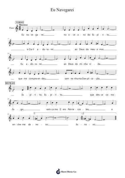 Eu Navegarei Sheet Music by Bloomboyle-Arr.Wheatlin Ranpkins