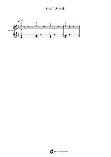 Small Shock Sheet Music by TOBY FOX/DAVID PEACOCK-Arr.Charwen