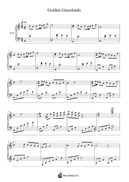 Golden Grasslands Sheet Music by undefined-Arr.Glosper