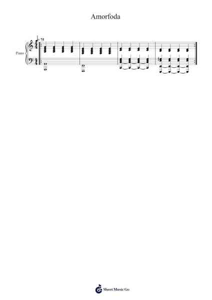 Amorfoda Sheet Music by Bad Bunny-Arr.Greenblack Xawilde