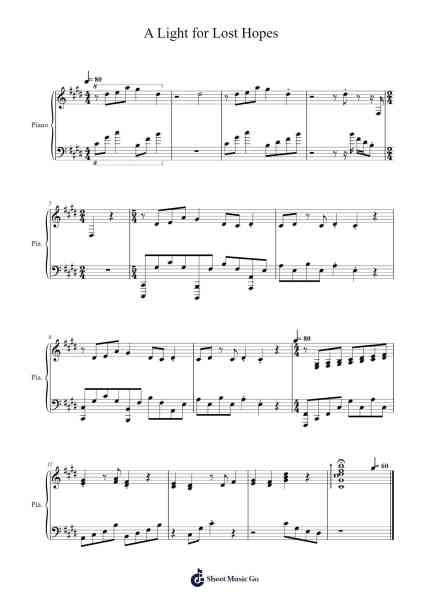 A Light for Lost Hopes Sheet Music by undefined-Arr.Vanralph Aunald