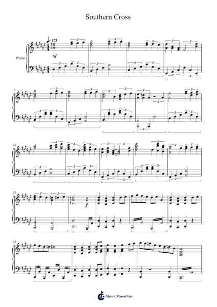 Southern Cross Sheet Music by undefined-Arr.Brongus Chadkiel