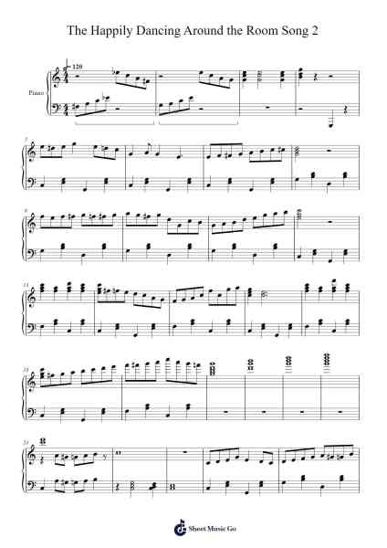The Happily Dancing Around the Room Song 2 Sheet Music by undefined-Arr.Serles
