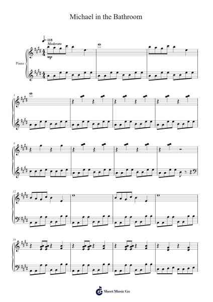 Michael in the Bathroom Sheet Music by Joe Iconis-Arr.Otnold