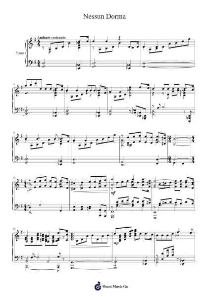 Nessun dorma (from Turandot) Sheet Music by Giacomo Puccini-Arr.Zarol Hayleste