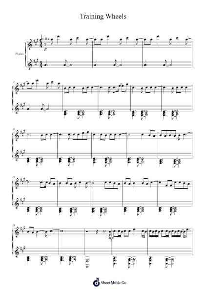 Training Wheels Sheet Music by Melanie Martinez-Arr.Ianre