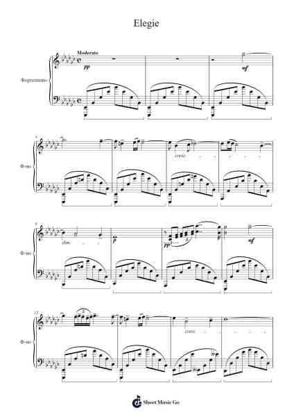Elegie Sheet Music by undefined-Arr.Egbeau