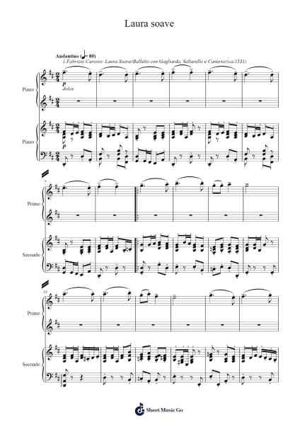 Ancient Airs and Dances, Suite No. 2: I. Laura soave Sheet Music by Ottorino Respighi-Arr.Whitebey