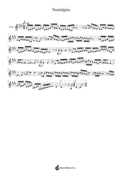 Nostalgias Sheet Music by Juan Carlos Cobián-Arr.Waygrid