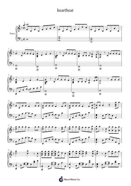 heartbeat Sheet Music by BTS-Arr.Carrnie