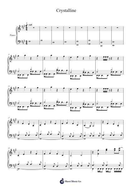 Crystalline Sheet Music by CIRCRUSH-Arr.Bilmons Magmeg