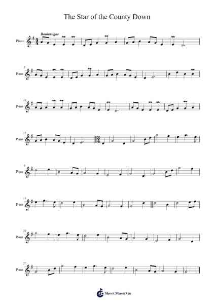 The Star of the County Down Sheet Music by undefined-Arr.Cranewright Troycrofts