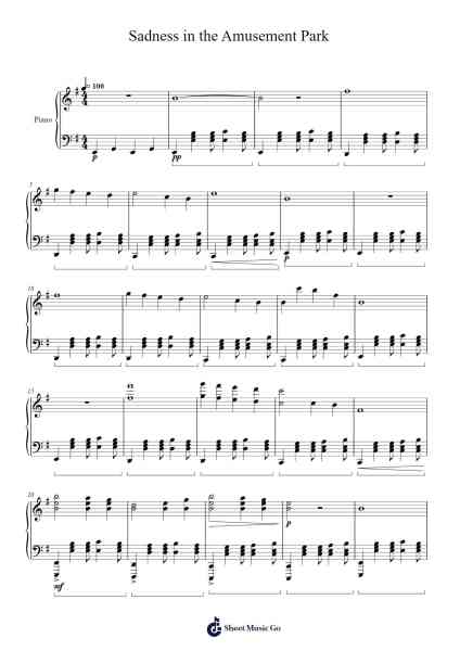 Sadness in the Amusement Park Sheet Music by Murilo A.-Arr.Emton
