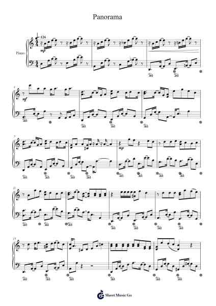 Panorama Sheet Music by IZ*ONE-Arr.Diabaird