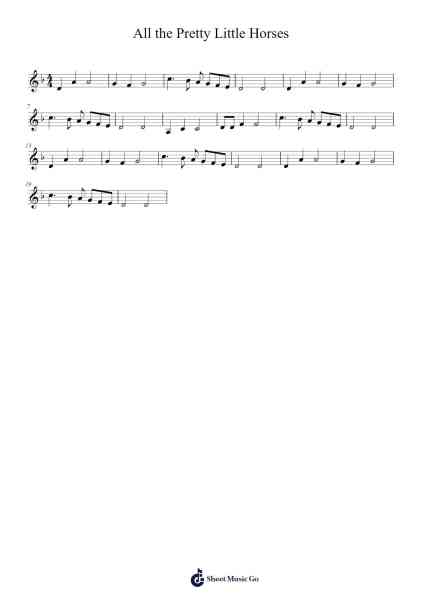 All the Pretty Little Horses Sheet Music by undefined-Arr.Moulcole Inkit