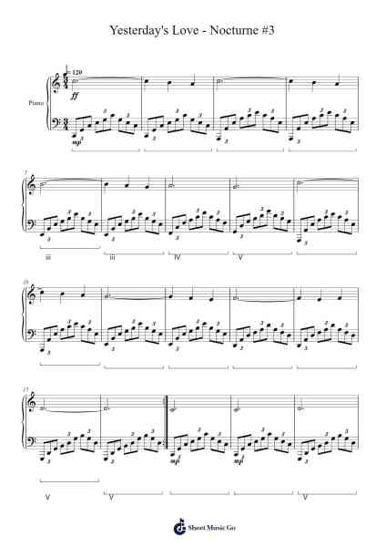 Nocturne No. 3 Sheet Music by Dolip-Arr.Keyjean Leighmuel