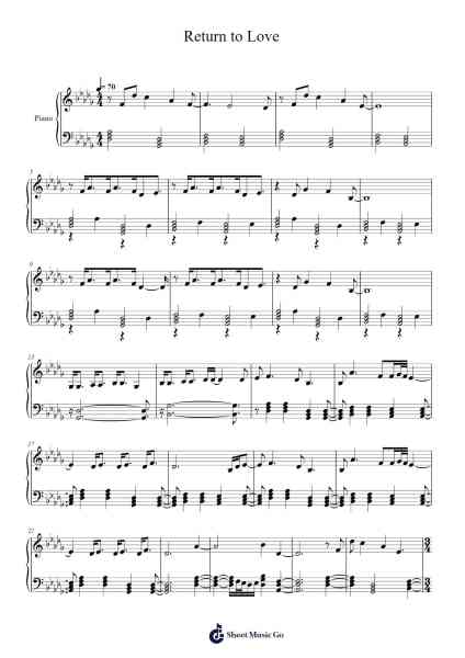Return to Love Sheet Music by undefined-Arr.Vicnick Hoodpy