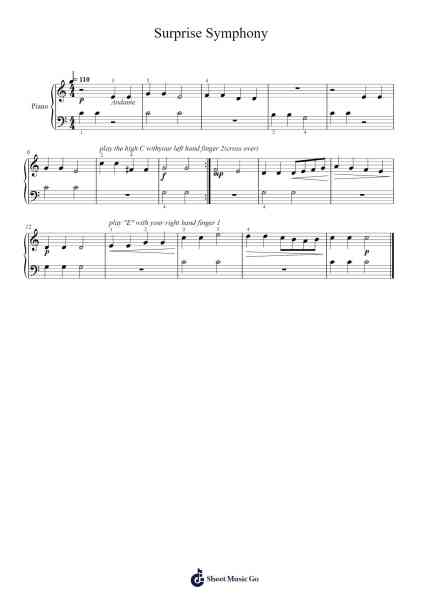Symphony No. 94 in G Major "Surprise" Notenblatt von Joseph Haydn-Arr.Hunfrances Dunnfay