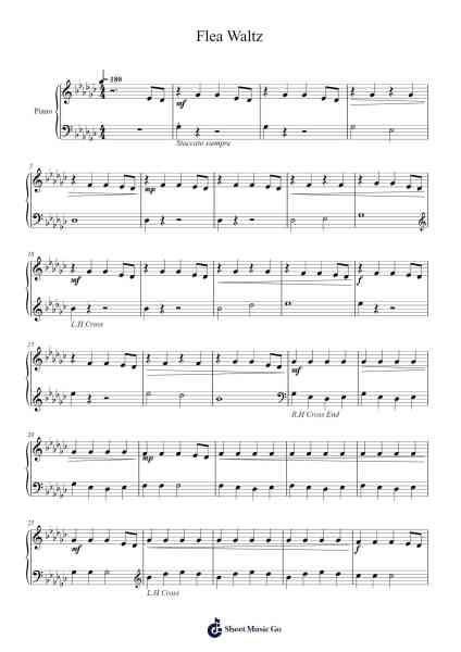 Flea Waltz Sheet Music by undefined-Arr.Fowcoln