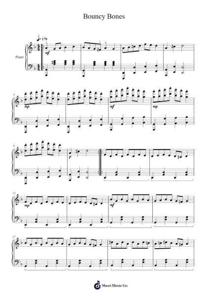 Bouncy Bones Sheet Music by A.R. Härle-Arr.Consclife Gosden
