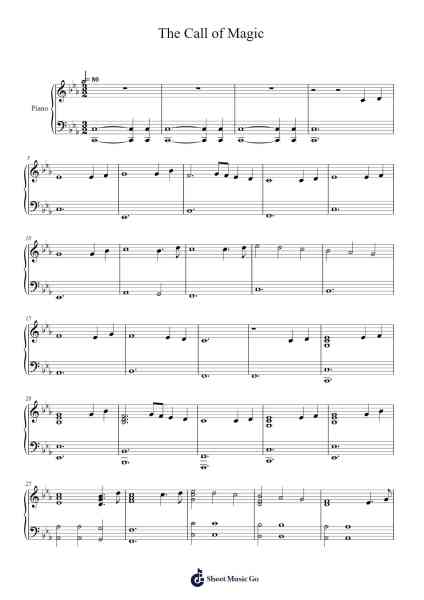The Call of Magic Sheet Music by Jeremy Soule-Arr.Humbryce Vanral
