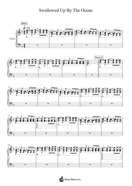 Swallowed Up By The Ocean Sheet Music by Billy Talent-Arr.Croftslop