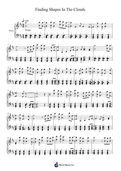 Finding Shapes In The Clouds Sheet Music by Jami Lynne-Arr.Glosper