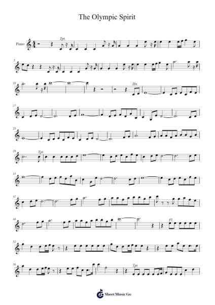 The Olympic Spirit Sheet Music by John Williams-Arr.Binghugh