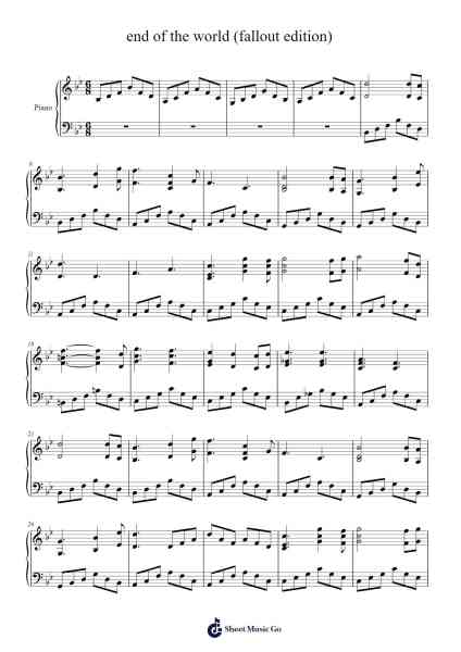 end of the world (fallout edition) Sheet Music by undefined-Arr.Molsham
