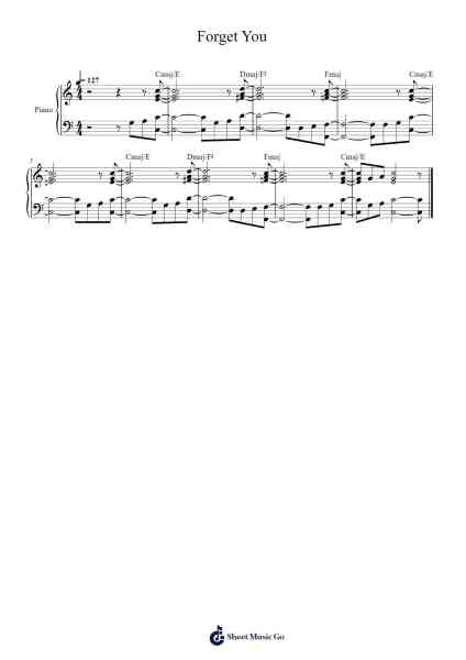 Forget You Sheet Music by CeeLo Green-Arr.Twainryl