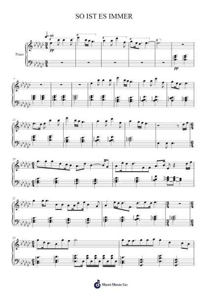 SO IST ES IMMER Sheet Music by undefined-Arr.Feltrid