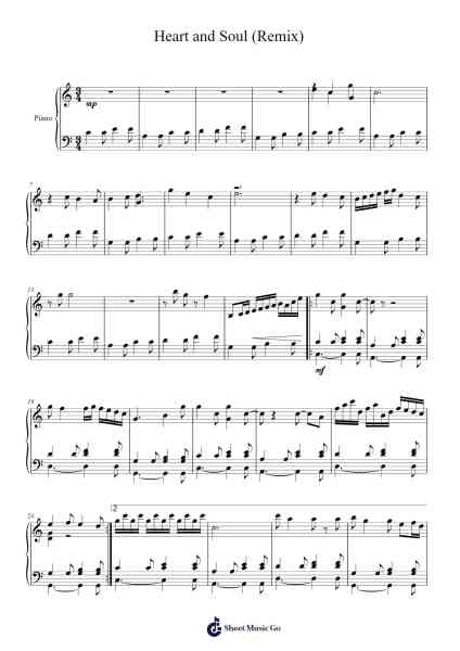 Heart and Soul (Remix) Sheet Music by Sean Granados-Arr.Florid Brylan