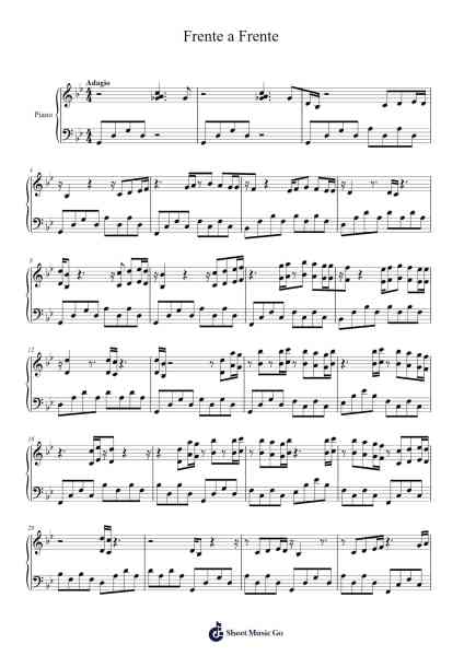 Frente a Frente Sheet Music by Jeanette-Arr.Stilling