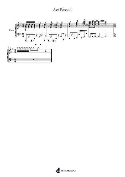 Act passed - Sonic Mania (piano version) Sheet Music by undefined-Arr.Lilrald