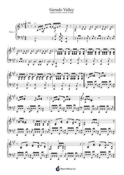 Gerudo Valley Sheet Music by undefined-Arr.Chrisver