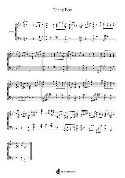 Danny Boy Sheet Music by undefined-Arr.Betle